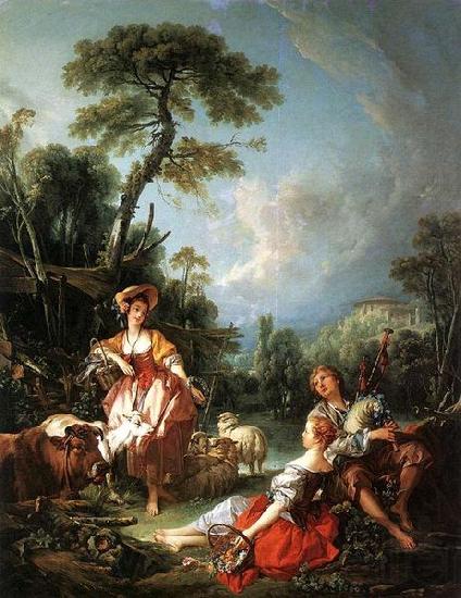 Francois Boucher A Summer Pastoral Germany oil painting art